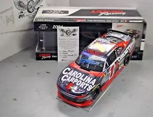 2024 Sam Mayer Carolina Carports Colpr Cromo 1/24 Azione Diecast Autografato - Foto 1 di 2