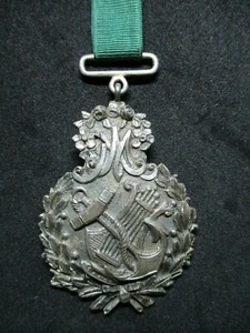 Portugal - Beautiful Antique 19th Century Silver Honor Medal - Navy - RARE - Picture 1 of 11