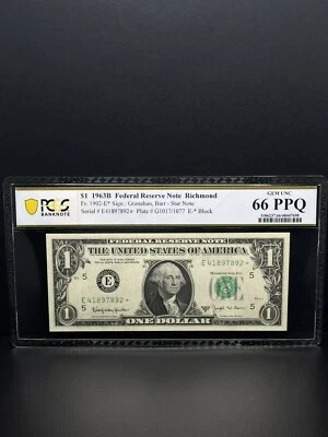 1963-1 DOLLAR STAR NOTE Very Nice Piece For Your Collection  - Image 1 of 2