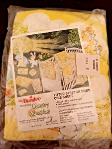 Chix by Dundee Country Sunshine Baby Spannbetttuch Neu in Verpackung Vintage - Bild 1 von 5