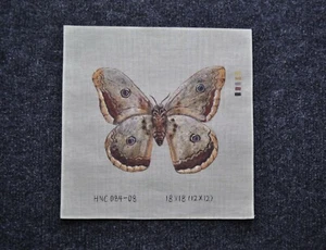 Lona de punta pequeña pintada a mano pavo real gigante polilla mariposa - Imagen 1 de 4