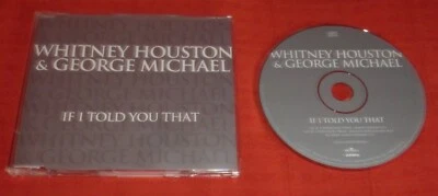 WHITNEY HOUSTON & GEORGE MICHAEL 3 TRACK CD SINGLE - IF I TOLD YOU THAT - Изображение 1 из 2