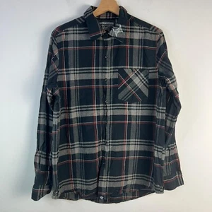 TAPOUT Shirt Mens Large CHECK 100% Cotton LONG SLEEVE Rare Combat Sport MMA - Picture 1 of 15