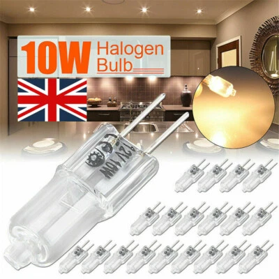 10Pcs/Set G4 Halogen Bulbs Capsule Lamps Light Lamp 10W Watt 12V Volt 2-Pin UK - Image 1 of 4