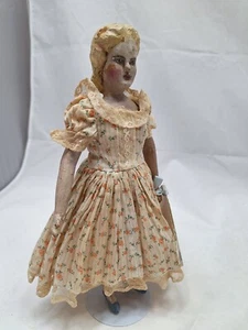 Vintage 11" Wooden Carved Doll American Folk Art Fantastic 1930s-1940s - Picture 1 of 11