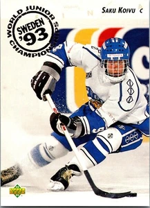 1992-93 Upper Deck - World Juniors Championships #617 Saku Koivu (RC) - Picture 1 of 2
