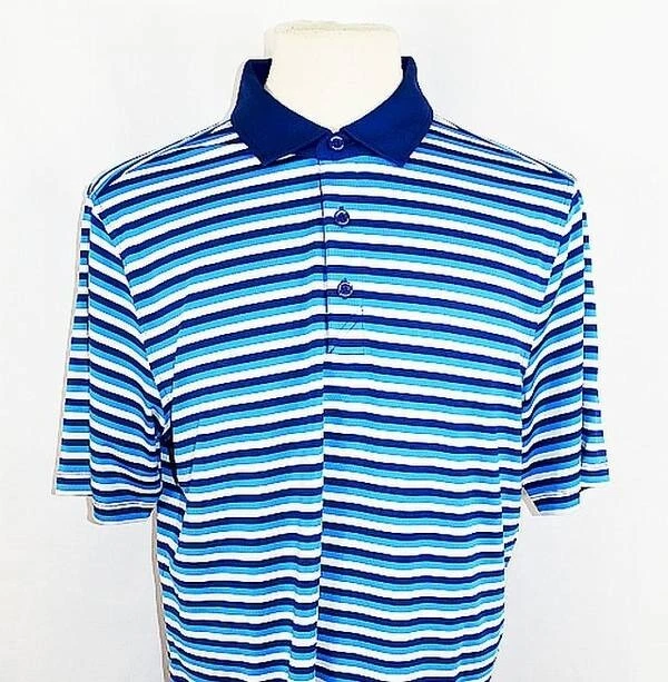 Nueva Camisa Polo Para Hombre Cutter & Buck Forge 3 Colores Rayas SS L NUEVA CON ETIQUETAS 6 Disponibles Foto 1 de 1