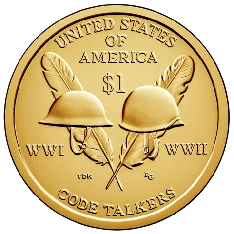 2016 P&D Sacagawea Native American Dollars Code Talker (2 Coin Set) Cover