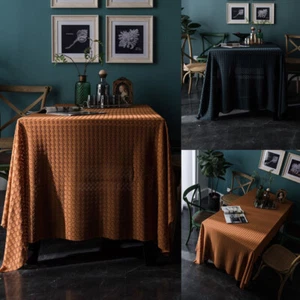 Retro Jacquard Tablecloth Dining Room Rectangular Table Cloth Covers Table Decor - Picture 1 of 22