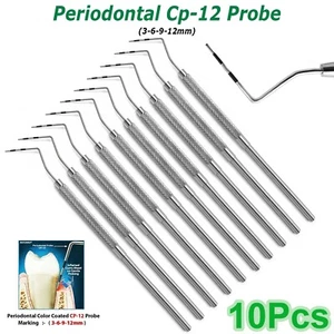 Periodontal CP-12 Probe Williams Color Coated Marking 3-6-9-12 Dental Probes - Picture 1 of 7