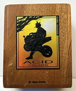 Drew Estates Scatola per sigari acidi in legno Estell Nicaragua vuota - Foto 1 di 10