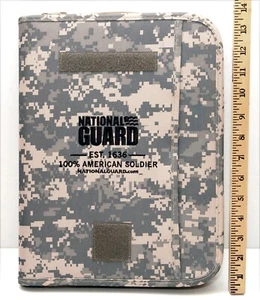 National Guard Large Zipper Binder Digital Camoflauge Organizer - Picture 1 of 8