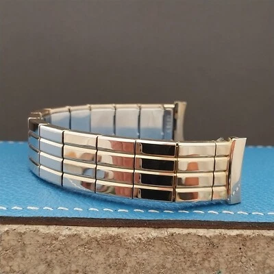 17mm 16mm 12k Gold-Filled Classic Expansion 1950s Gemex USA Vintage Watch Band - Image 1 of 4