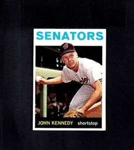 1964 TOPPS #203 JOHN KENNEDY-2--(RC)--SENATORS--NO CREASES--EX/MT/NR/MT