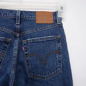 Nwt Levi's Womens High Rise Ribcage Straight Ankle Denim Jeans Sz 2 Reg 26 X 32 - Picture 1 of 7