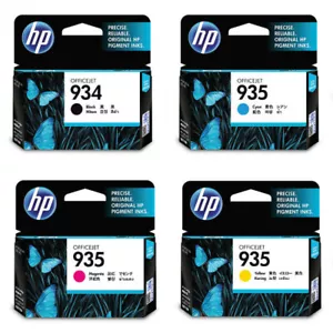 HP934 HP935 Full Set of 4 Original HP Printer Ink Cartridges - Picture 1 of 1