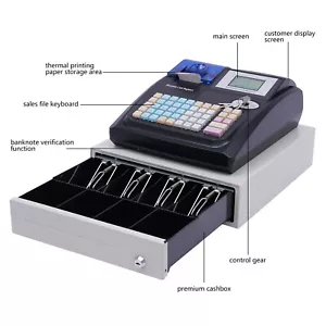 Elektronische Kasse Registrierkasse Supermarkt Kiosk Einzelhandel Kassensystem - Bild 1 von 12