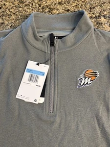 NWT Phoenix Mercury Pullover Adult Medium Nike Dri Fit WNBA 1/4 Zip Grey WNBA - Picture 1 of 10