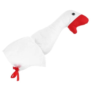 Goose Hat Plush White Goose Design Hat Party Headdress Performances Hat - Picture 1 of 12