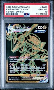 2022 Pokemon SWSH Rayquaza VMAX Silver Tempest PSA 10 Gem Mint - Picture 1 of 3