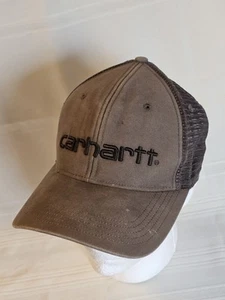 Sombrero de camionero de malla Carhartt marrón pato envejecido - Imagen 1 de 10