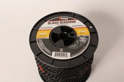 Echo 330105073 .105" Black Diamond Trimmer Line Spool 708' Square Twisted - Image 1 of 4