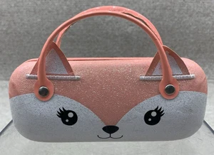 Pink Cat Eye Glasses Case with Handles - Picture 1 of 5