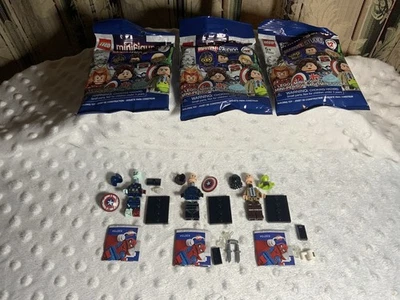 LEGO 71031 (3) CMF, Zombie Cap America/Winter Soldier/Loki w Throg AUTHENTIC NEW - Image 1 of 4