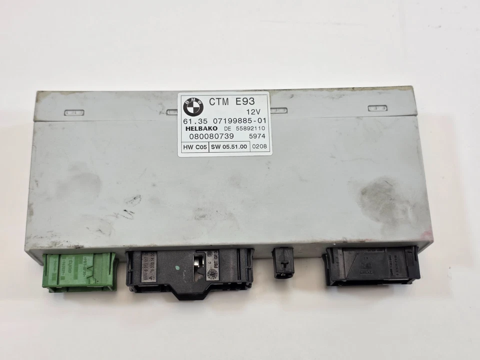 2007-2013 BMW E93 335i CONVERTIBLE TOP ROOF CONTROL MODULE 61.35 07199885-01 - Image 1 of 1