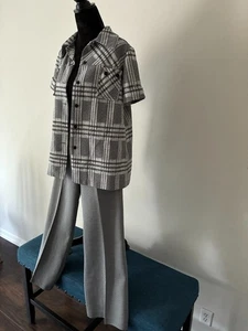 Vtg 60s 70s Polyester Pant and Top Set - See Description for Measurements - Picture 1 of 8