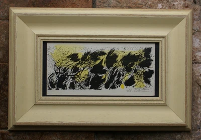 Les feuilles d'automne lithographie signee M.E. Sarthou - Photo 1/3