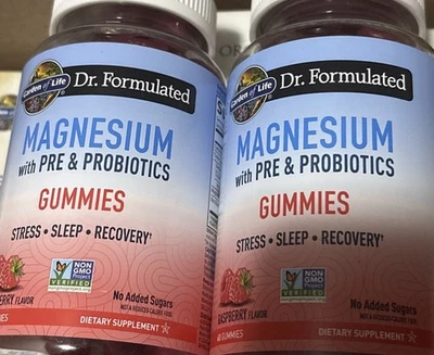 12x Garden of Life Magnesium with Pre & Probiotics Gummies - Ras 60 Gummy 3/27 - Image 1 of 2