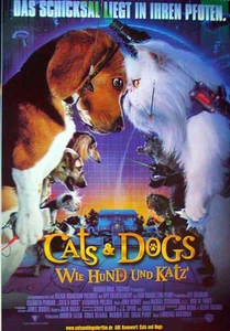 Cats + Dogs - Wie Hund und Katze - Filmposter A3 29x42cm gerollt - Picture 1 of 1