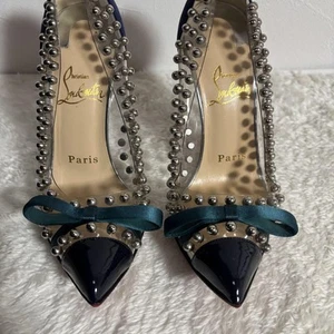 Christian Louboutin Studded Pumps EU 34.5 US 4.5 Authentic from Japan - Picture 1 of 7