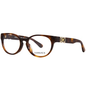 Versace VK 3323U 5217 Havana Plastic Oval Eyeglasses 47mm - Picture 1 of 3