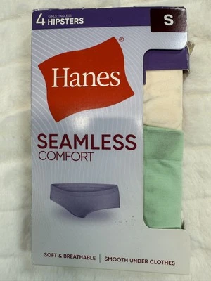 Hanes Hipsters Sin Costuras Niñas Pequeño Paquete de 4 Ropa Interior Sin Etiquetas Suave Transpirable Com Foto 1 de 4