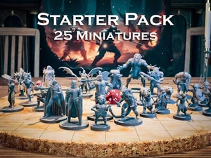 DND Starter Set | 25 Miniaturas | Dungeons and Dragons D&D 5e TTRPG Minis - Imagen 1 de 10