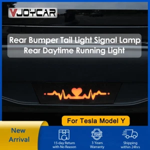 Model Y Pilot LED Rear Bumper Brake Lights Warning Turning Signal Lamp For Tesla - Picture 1 of 6
