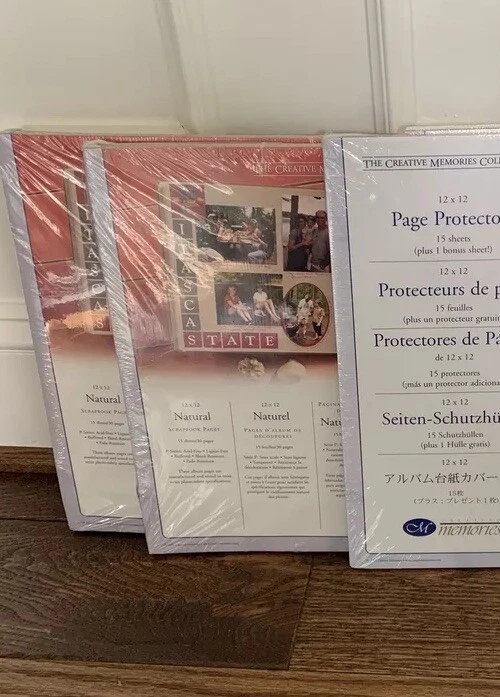 2 Packs Creative Memories 12x12 Natural Refill Pages RCM-12S Lot NEW 2004 - Image 1 of 1