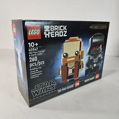 LEGO Brickheadz: Star Wars 40547 Obi-Wan Kenobi & Darth Vader New - Image 1 of 4