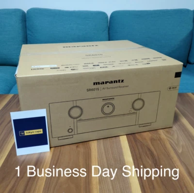 In Stock!  MARANTZ SR6015 8K AV RECEIVER WITH 3D AUDIO AND HEOS 100V - Image 1 of 4
