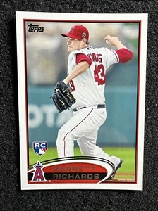 Tarjeta de novato Garrett Richards #575 2012 Topps de béisbol radiocontrol cantidad Los Angeles Angels - Imagen 1 de 3