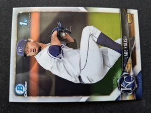 2018 Bowman Chrome Prospect BB Card # BCP77 Jake Kalish - Kansas City Royal (NM) - Picture 1 of 3