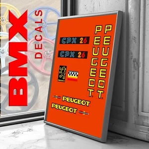 Aufkleber Repro BMX Vintage Decals Peugeot CPX 26 CPX-26 CPX26 S - Bild 1 von 1