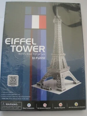 Puzzle Torre Eiffel 3D nuovo in confezione termoretraibile 35 pezzi - Immagine 1 di 2