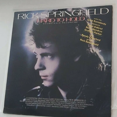 RICK SPRINGFIELD  HARD TO HOLD OST  HEBREW  COVER RARE ISRAELI LP  - Image 1 of 3