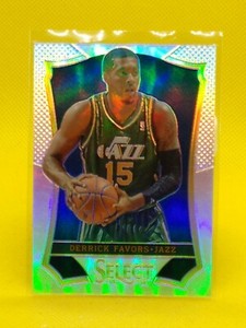 2013-14 Select SILVER PRIZM #82 Derrick Favors