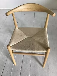 PP68 Danish Armchair, Natural Triple Paper Coil Seat, Wooden Ash Frame - Picture 1 of 6