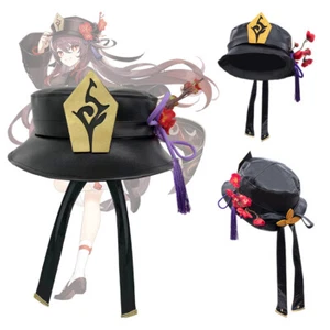 Genshin Impact Series Hu Tao Hat Cosplay Prop Anime Sun Hat Halloween Party Gift - Picture 1 of 6