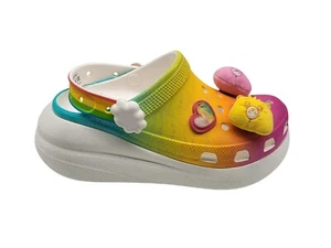 Crocs Care Bears Crush Clog Light-Up Rainbow Womens Size 7 Shoes - Picture 1 of 10